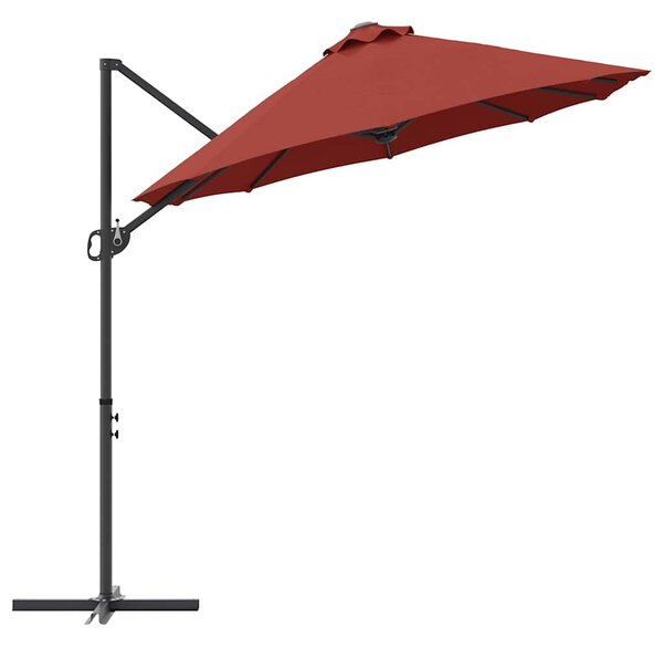 Suncobran Terakota 372 x 198 x 243 cm Poliester i aluminij - Cinober / 372 x 198 x 243 cm