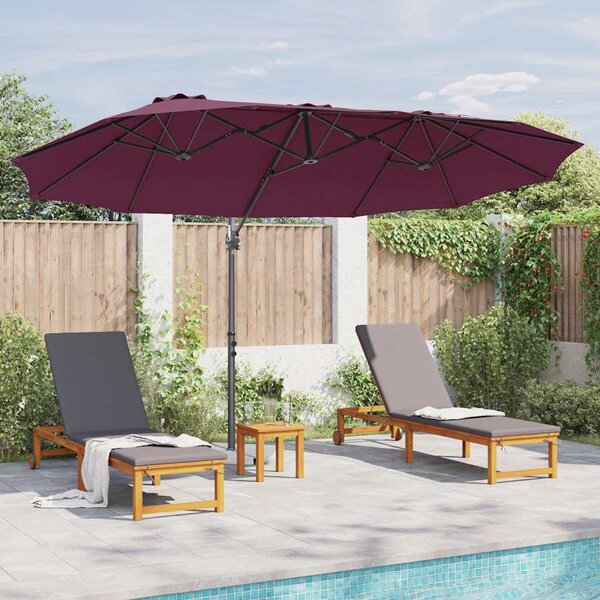 Suncobran Bordeaux Crvena 372 x 198 x 243 cm - Crvena / 372 x 198 x 243 cm