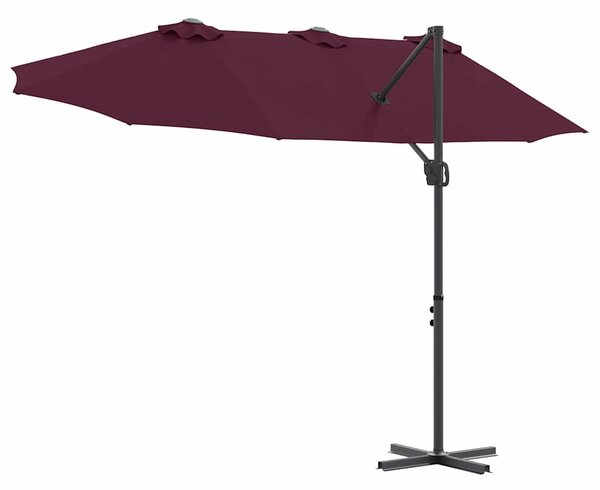 Suncobran Bordeaux Crvena 372 x 198 x 243 cm - Crvena / 372 x 198 x 243 cm