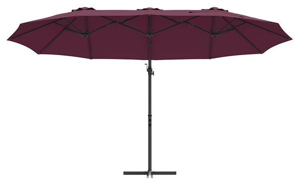 Suncobran Bordeaux Crvena 372 x 198 x 243 cm - Crvena / 372 x 198 x 243 cm