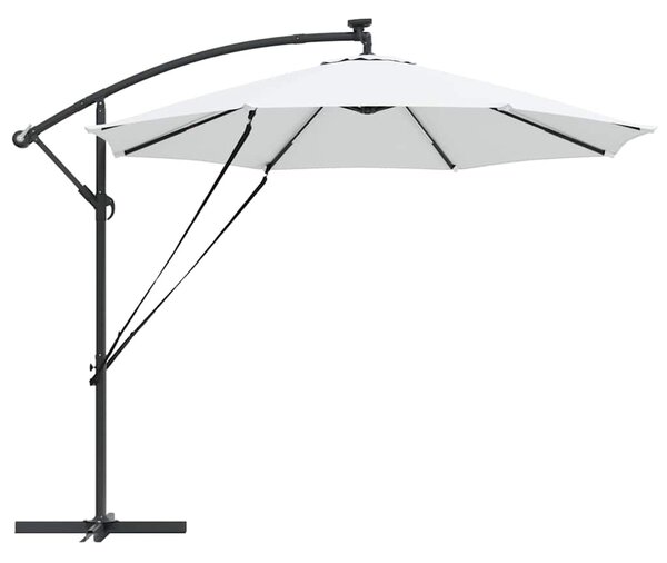 Suncobran Pijesak 294 x 294 x 248 cm Poliester i aluminij - Smeđa / 294 x 294 x 248 cm