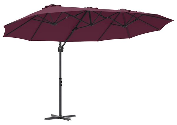 Suncobran Bordeaux Crvena 372 x 198 x 243 cm - Crvena / 372 x 198 x 243 cm
