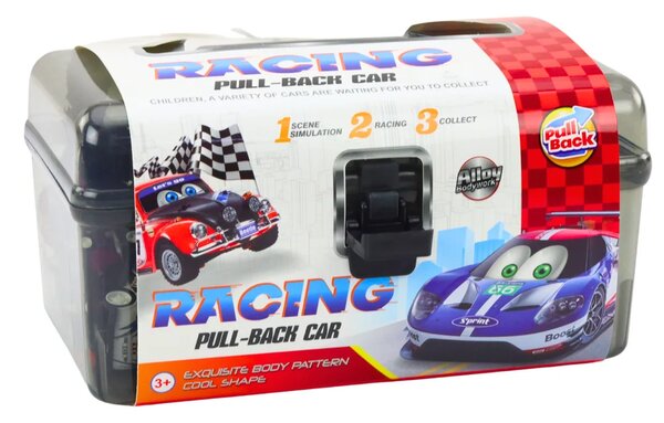 Set mini automobila u koferu, 25 kom., prometni znakovi i ploča