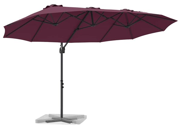 Suncobran Bordeaux Crvena 372 x 198 x 243 cm - Crvena / 372 x 198 x 243 cm