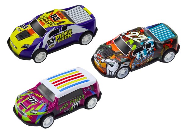 Set mini automobila u koferu, 25 kom., prometni znakovi i ploča