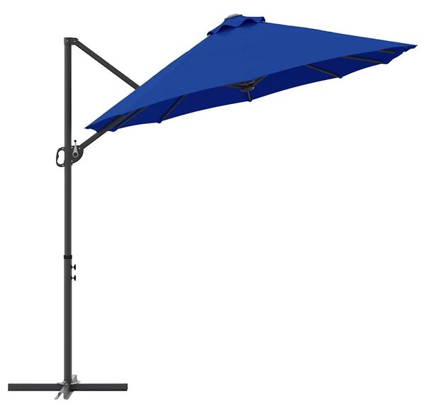 Suncobran Azurnoplava 372 x 198 x 243 cm Poliester i aluminij - Plava / 372 x 198 x 243 cm