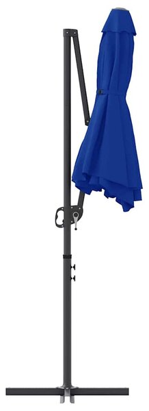 Suncobran Azurnoplava 372 x 198 x 243 cm Poliester i aluminij - Plava / 372 x 198 x 243 cm