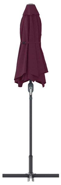 Vrtni suncobran Bordeaux Crvena 370 x 197 x 239 cm - Crvena / 370 x 197 x 239 cm
