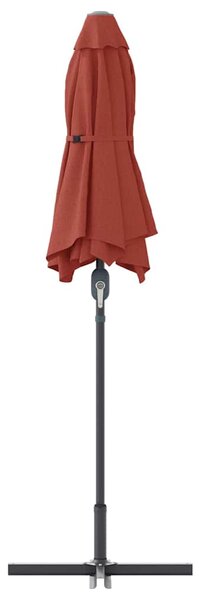 Vrtni suncobran Terakota 370 x 197 x 239 cm - Cinober / 370 x 197 x 239 cm