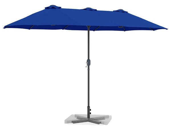 Vrtni suncobran Azurnoplava 370 x 197 x 239 cm - Plava / 370 x 197 x 239 cm