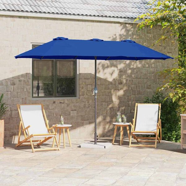 Vrtni suncobran Azurnoplava 370 x 197 x 239 cm - Plava / 370 x 197 x 239 cm