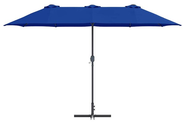 Vrtni suncobran Azurnoplava 370 x 197 x 239 cm - Plava / 370 x 197 x 239 cm