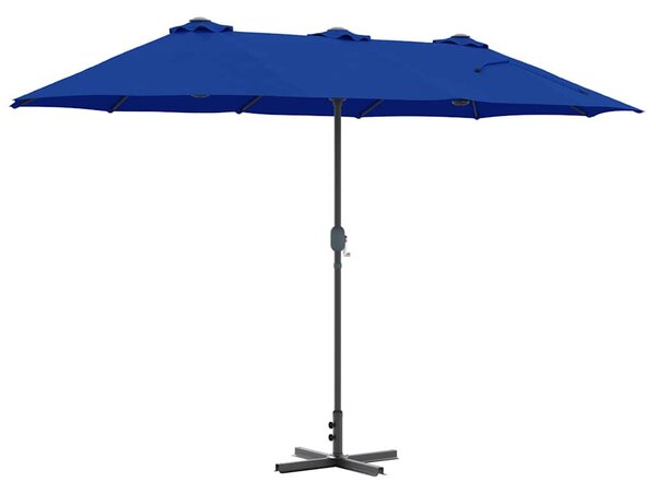 Vrtni suncobran Azurnoplava 370 x 197 x 239 cm - Plava / 370 x 197 x 239 cm