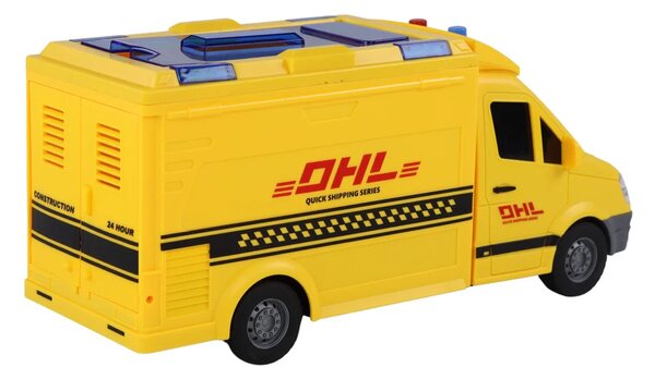 Dostavni automobil 1:16 Pogon trenja Otvaranje vrata Žuta svjetla Zvuci