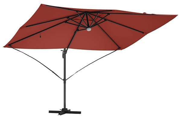 Suncobran Terakota 351 x 250 x 253 cm Poliester i aluminij - Cinober / 351 x 250 x 253 cm