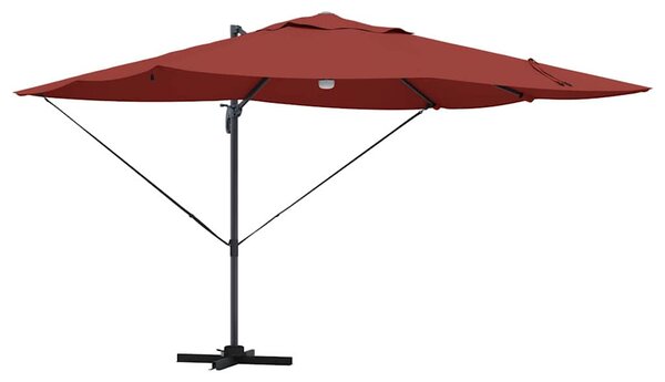 Suncobran Terakota 351 x 250 x 253 cm Poliester i aluminij - Cinober / 351 x 250 x 253 cm
