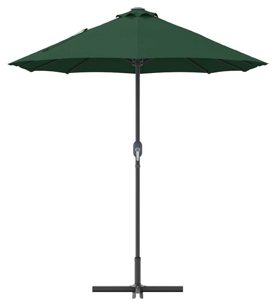 Vrtni suncobran Zelena 370 x 197 x 239 cm Poliester i aluminij - Zelena / 370 x 197 x 239 cm
