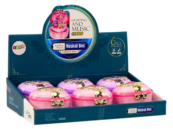 Škrinja za nakit u obliku srca s dodacima, melodije i svjetla