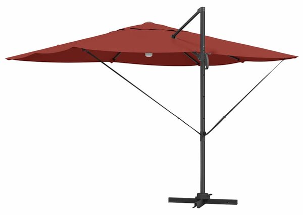 Suncobran Terakota 351 x 250 x 253 cm Poliester i aluminij - Cinober / 351 x 250 x 253 cm