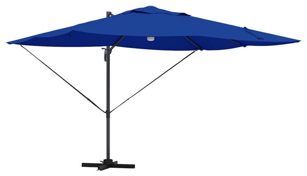 Suncobran Azurnoplava 351 x 250 x 253 cm Poliester i aluminij - Plava / 351 x 250 x 253 cm