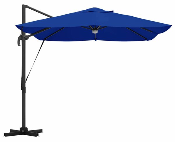Suncobran Azurnoplava 351 x 250 x 253 cm Poliester i aluminij - Plava / 351 x 250 x 253 cm