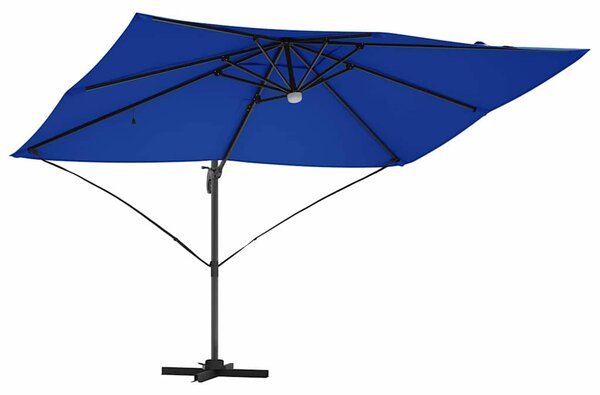 Suncobran Azurnoplava 351 x 250 x 253 cm Poliester i aluminij - Plava / 351 x 250 x 253 cm