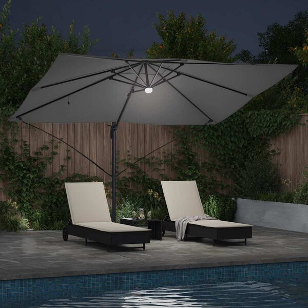 Suncobran Antracit 351 x 250 x 253 cm Poliester i aluminij - Antracit / 351 x 250 x 253 cm