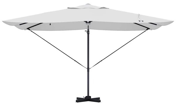 Suncobran Pijesak 351 x 250 x 253 cm Poliester i aluminij - Smeđa / 351 x 250 x 253 cm