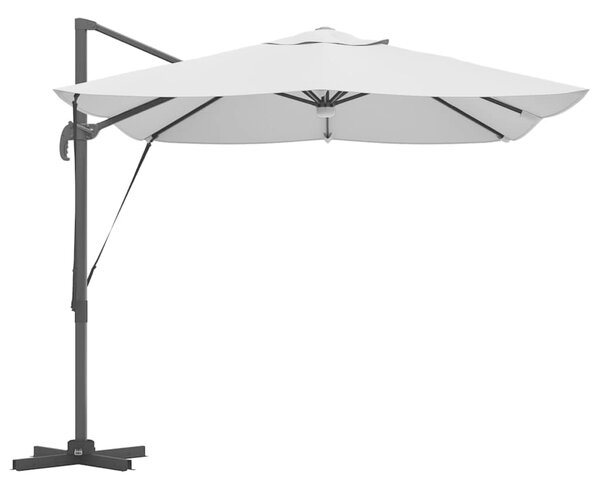 Suncobran Pijesak 351 x 250 x 253 cm Poliester i aluminij - Smeđa / 351 x 250 x 253 cm