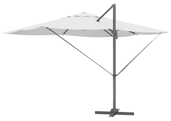 Suncobran Pijesak 351 x 250 x 253 cm Poliester i aluminij - Smeđa / 351 x 250 x 253 cm