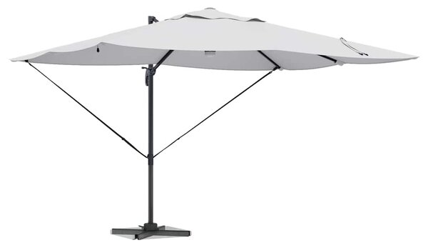 Suncobran Pijesak 351 x 250 x 253 cm Poliester i aluminij - Smeđa / 351 x 250 x 253 cm