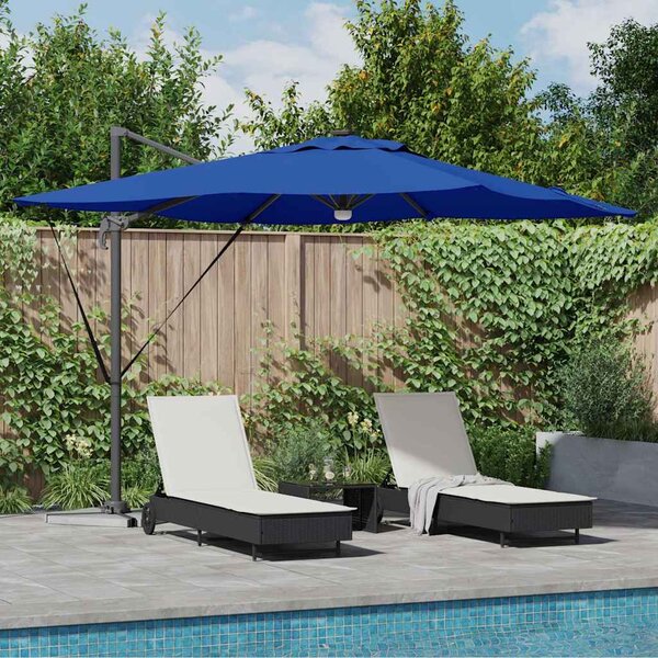 Roma Suncobran Plava 286 x 284 x 270 cm Aluminij i poliester - Plava / 286 x 284 x 270 cm