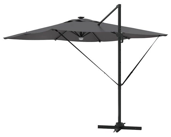 Roma Suncobran Antracit 286 x 284 x 270 cm Aluminij i poliester - Antracit / 286 x 284 x 270 cm