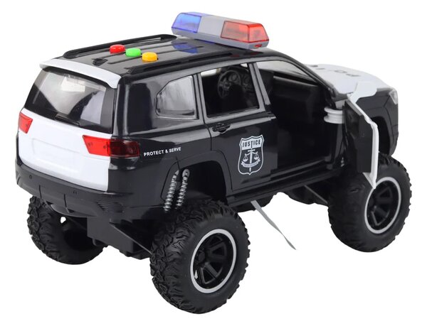 Vožnja Offroad Raptor Policija Crno Otvaranje Vrata Zvučno Svjetlo