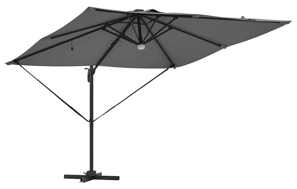 Roma Suncobran Antracit 286 x 284 x 270 cm Aluminij i poliester - Antracit / 286 x 284 x 270 cm