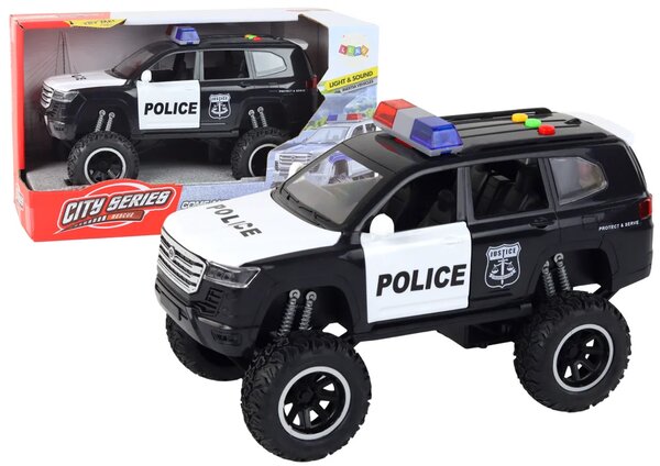 Vožnja Offroad Raptor Policija Crno Otvaranje Vrata Zvučno Svjetlo