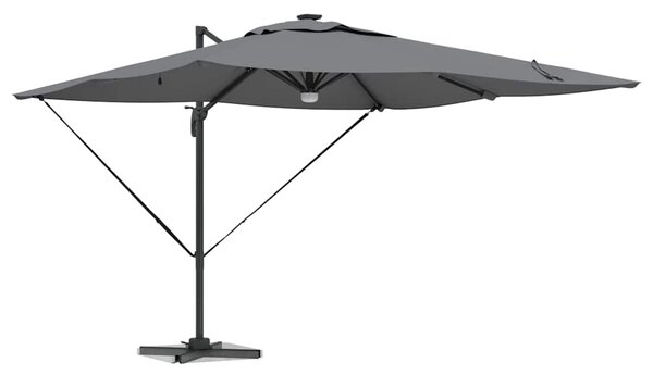 Roma Suncobran Antracit 286 x 284 x 270 cm Aluminij i poliester - Antracit / 286 x 284 x 270 cm