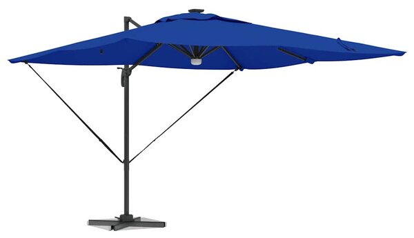 Roma Suncobran Plava 286 x 284 x 270 cm Aluminij i poliester - Plava / 286 x 284 x 270 cm