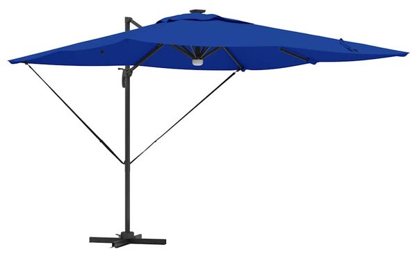 Roma Suncobran Plava 286 x 284 x 270 cm Aluminij i poliester - Plava / 286 x 284 x 270 cm