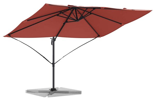 Suncobran Terakota 351 x 250 x 260 cm Poliester i aluminij - Cinober / 351 x 250 x 260 cm