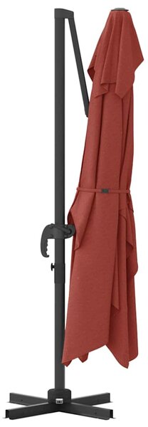 Suncobran Terakota 351 x 250 x 260 cm Poliester i aluminij - Cinober / 351 x 250 x 260 cm