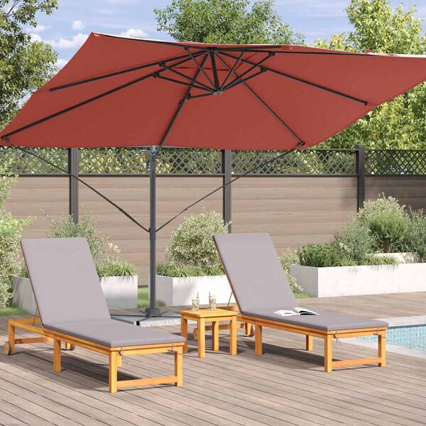 Suncobran Terakota 351 x 250 x 260 cm Poliester i aluminij - Cinober / 351 x 250 x 260 cm