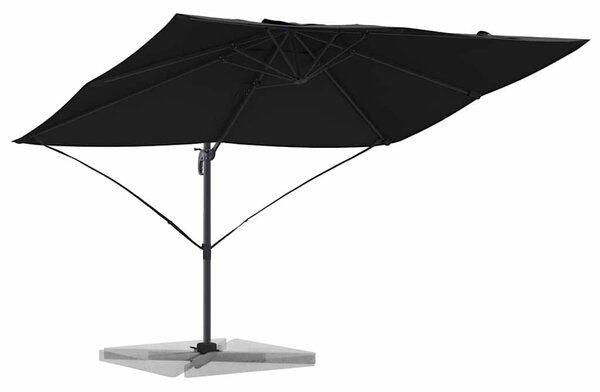 Suncobran Crna 351 x 250 x 260 cm Poliester i aluminij - Crna / 351 x 250 x 260 cm