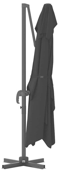 Suncobran Crna 351 x 250 x 260 cm Poliester i aluminij - Crna / 351 x 250 x 260 cm