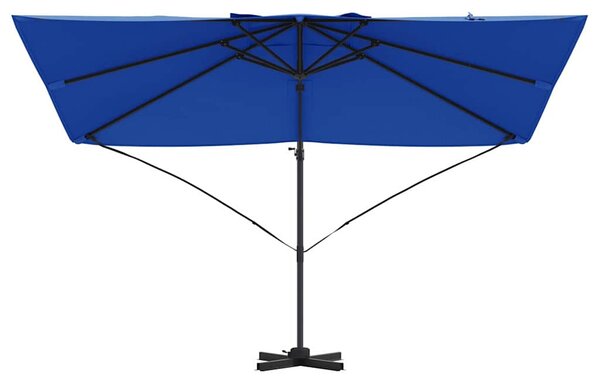 Suncobran Azurnoplava 351 x 250 x 260 cm Poliester i aluminij - Plava / 351 x 250 x 260 cm