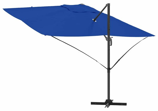 Suncobran Azurnoplava 351 x 250 x 260 cm Poliester i aluminij - Plava / 351 x 250 x 260 cm
