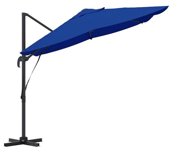 Suncobran Azurnoplava 351 x 250 x 260 cm Poliester i aluminij - Plava / 351 x 250 x 260 cm