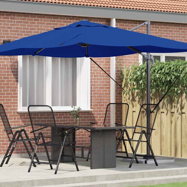 Suncobran Azurnoplava 351 x 250 x 260 cm Poliester i aluminij - Plava / 351 x 250 x 260 cm