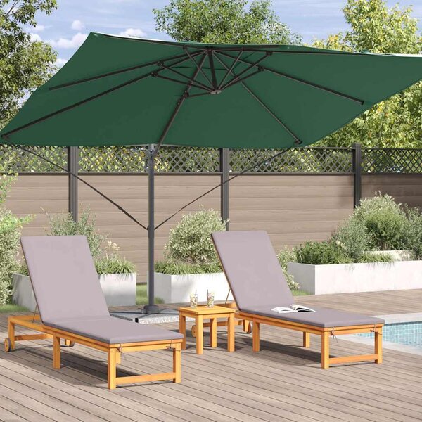 Suncobran Zelena 351 x 250 x 260 cm Poliester i aluminij - Zelena / 351 x 250 x 260 cm