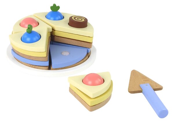 Drvena torta za rezanje od 8 komada, Ø 15 cm